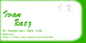 ivan ratz business card